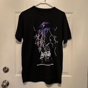 SHEIN Lightning Graphic T, Black, Large